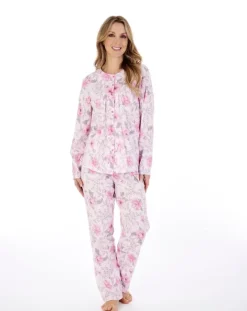 Picot Trim Jersey Pyjama Set PJ04110