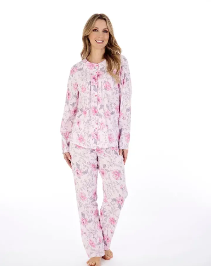 Picot Trim Jersey Pyjama Set PJ04110
