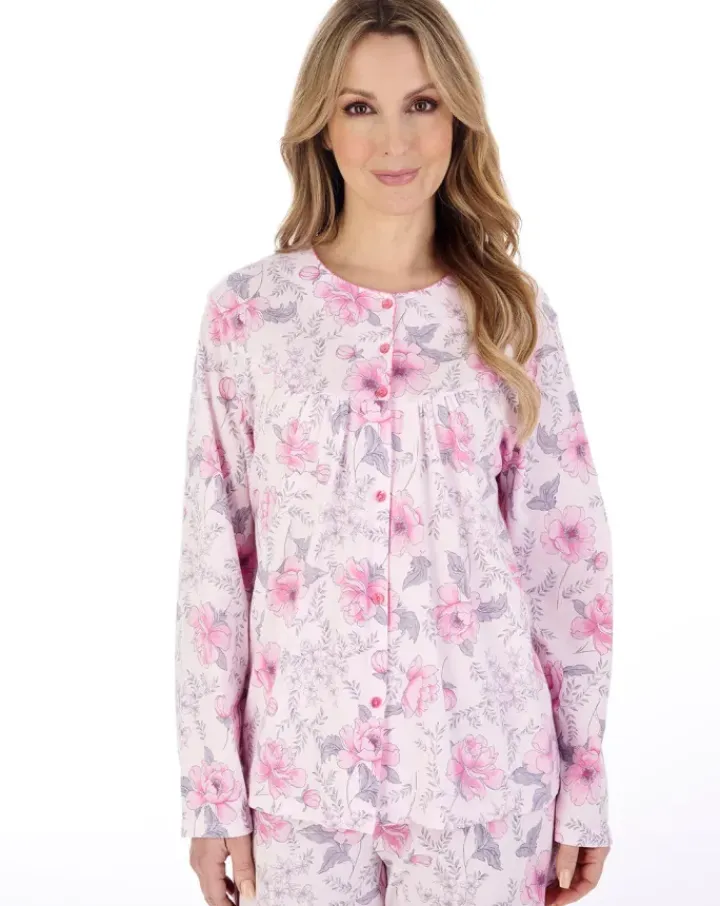 Picot Trim Jersey Pyjama Set PJ04110