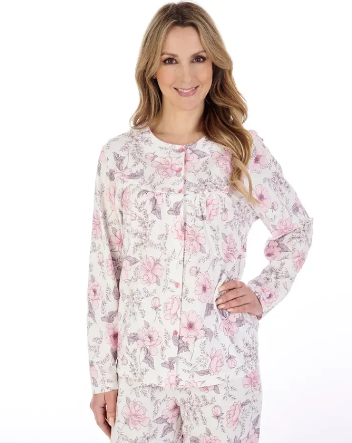 Picot Trim Jersey Pyjama Set PJ04110