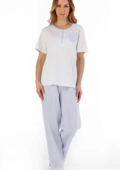 Pinstripe Seersucker Pyjama PJ55224