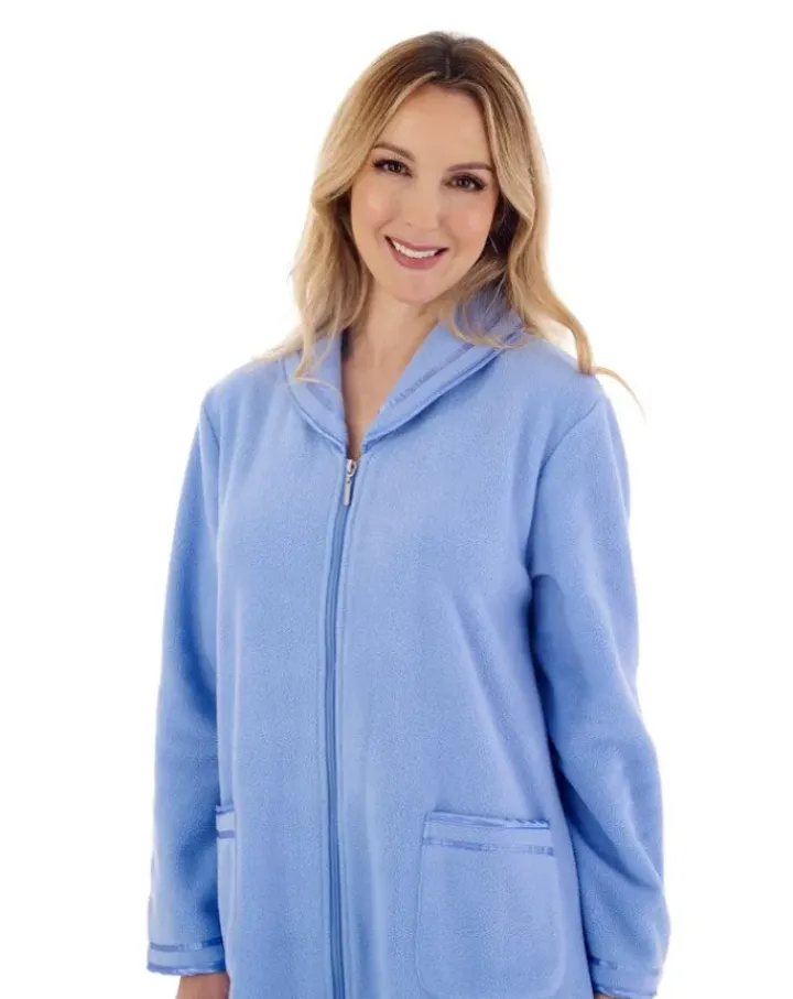 Polar Fleece 46" Zip Housecoat HC6322