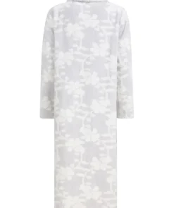 Printed Mini Waffle 46" Button Through Housecoat HC66360