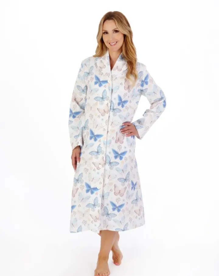 Printed Waffle 46" Button Through Housecoat HC05315