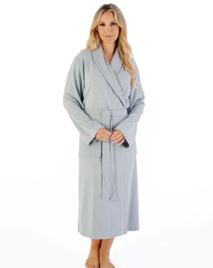 Rib Pattern 42" Shawl Collar Wrap HC07307