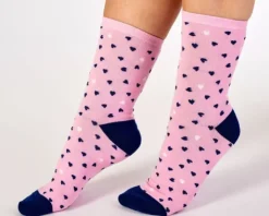 Scottie Dog and Heart Socks (2 Pair Pack) LS175