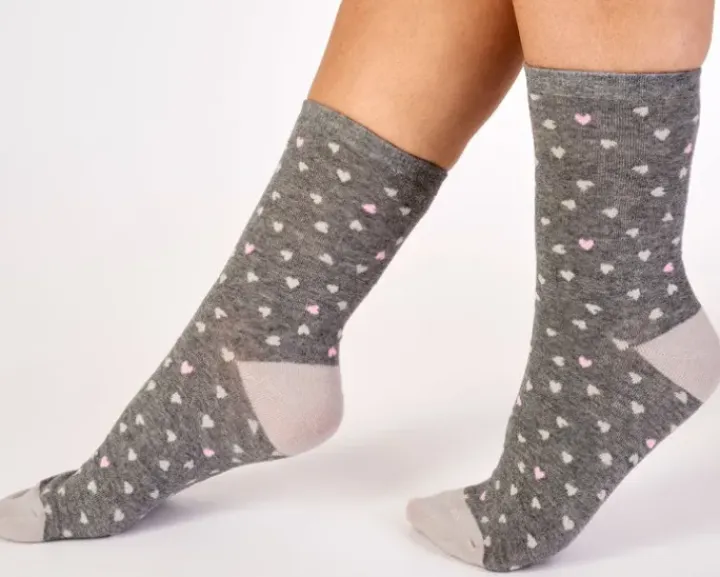 Scottie Dog and Heart Socks (2 Pair Pack) LS175