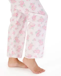 Shadow Leaf Floral Print Tailored Pyjama Set PJ03209