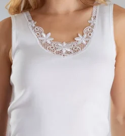Slenderella Embroidered Motif No Sleeve Cami V12