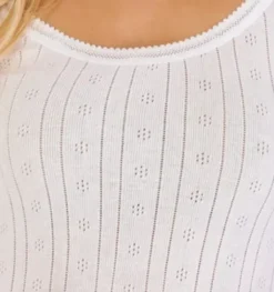 Slenderella Pointelle Pure Cotton French Neck Cami UW900