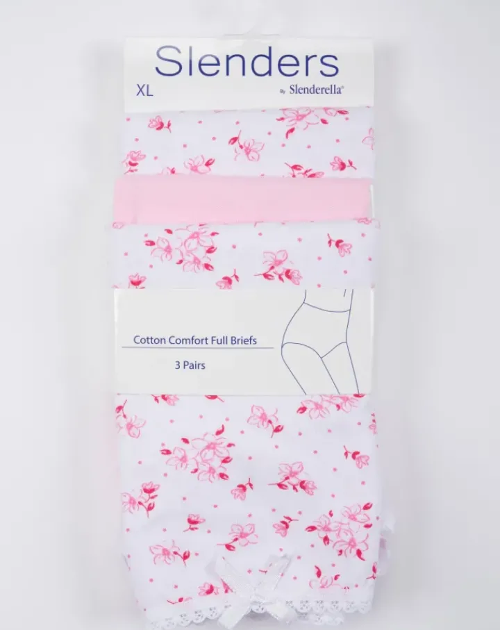 Slenders Cotton Comfort 3Pack Full Brief BF82