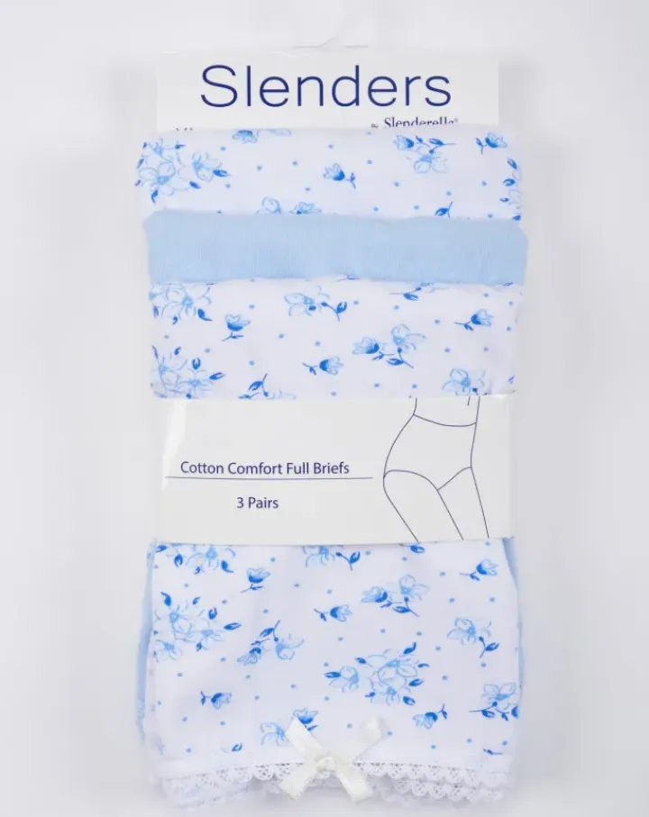 Slenders Cotton Comfort 3Pack Full Brief BF82