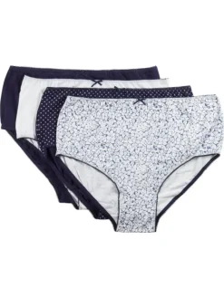 Slenders Cotton Pattern Midi Brief BF84