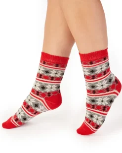 Snowflake Pattern Bedsock BS187