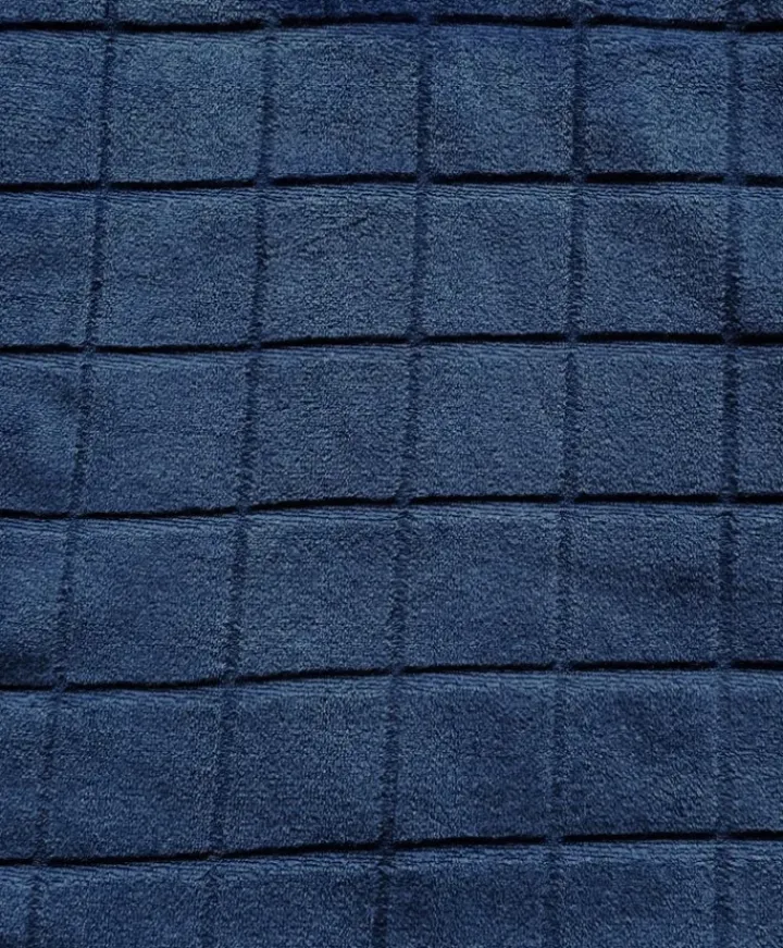Solid Colour Check 49" Flannel Fleece Robe WR88835