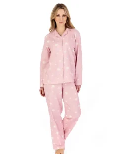 Star Print Cotton Mix Tailored Style Pyjama PJ04132