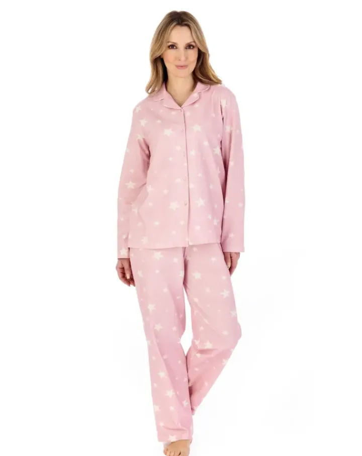 Star Print Cotton Mix Tailored Style Pyjama PJ04132