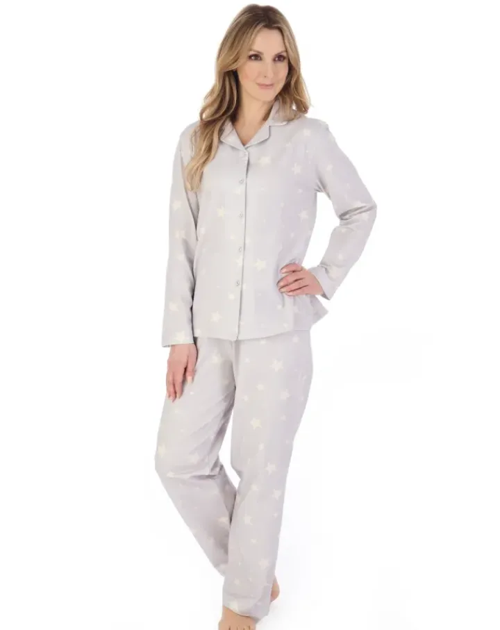 Star Print Cotton Mix Tailored Style Pyjama PJ04132