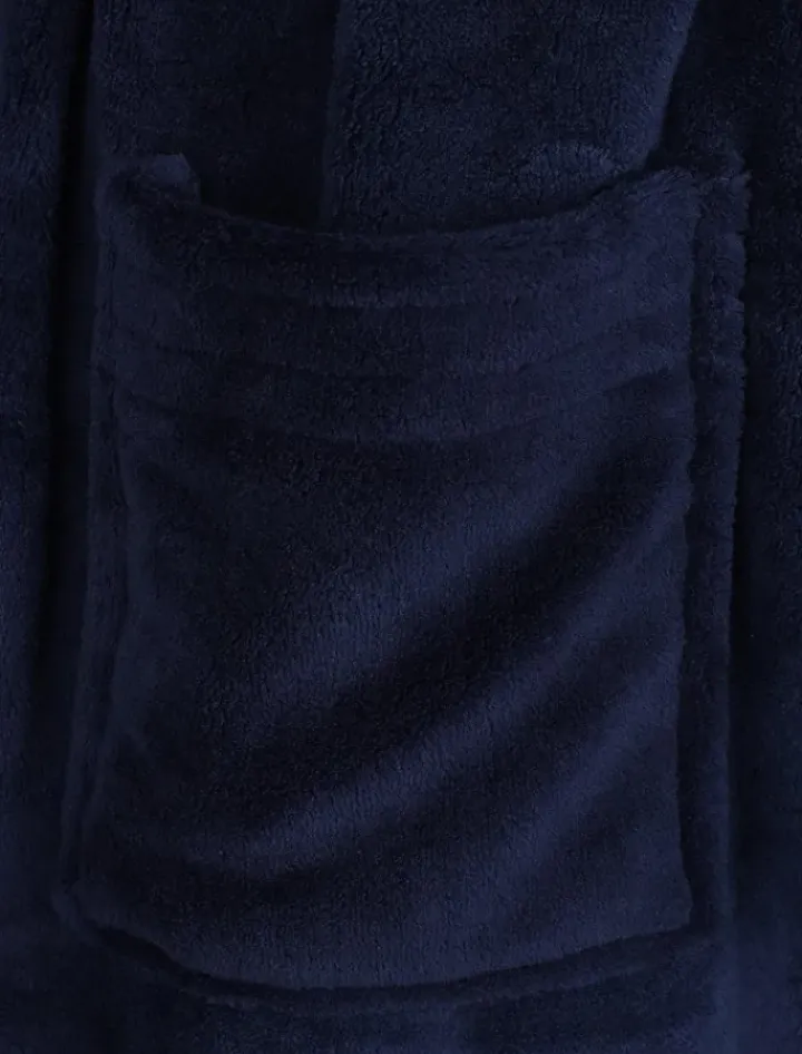 Stitch Detail Coral Fleece 28" Bedjacket WR6831