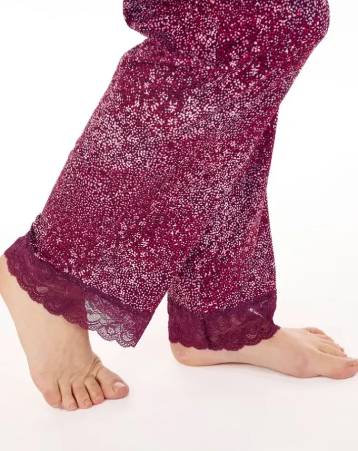 Super Soft Ditsy Print BUS V Neck Pyjama Set GL88702