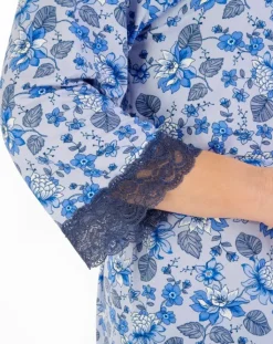 Supersoft Floral Print 42" Kimono Wrap GL06704