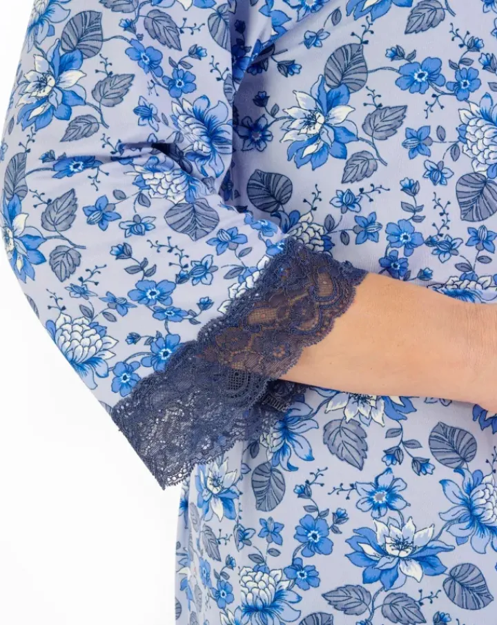 Supersoft Floral Print 42" Kimono Wrap GL06704