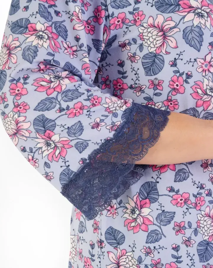 Supersoft Floral Print 42" Kimono Wrap GL06704
