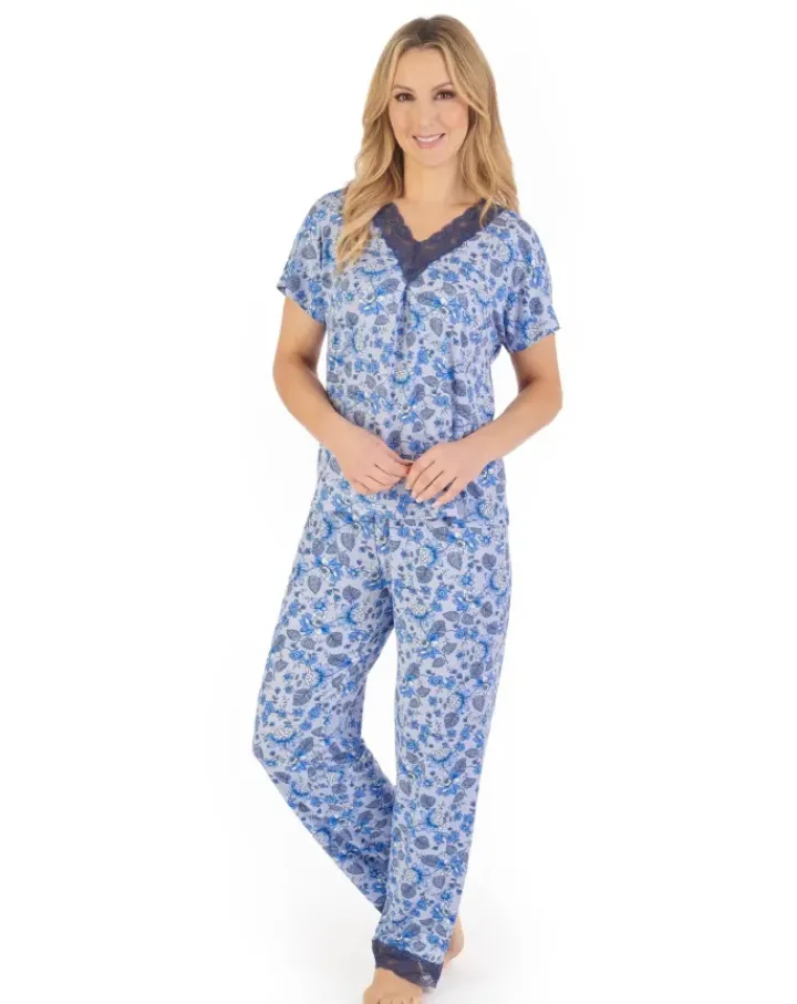 Supersoft Floral Print Pyjama Set GL06703