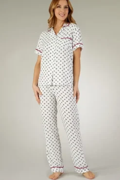 Supersoft Geometric Print Tailored Pyjama GL3715