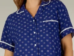 Supersoft Geometric Print Tailored Pyjama GL3715