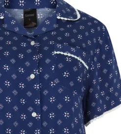 Supersoft Geometric Print Tailored Pyjama With Shorts GL3714