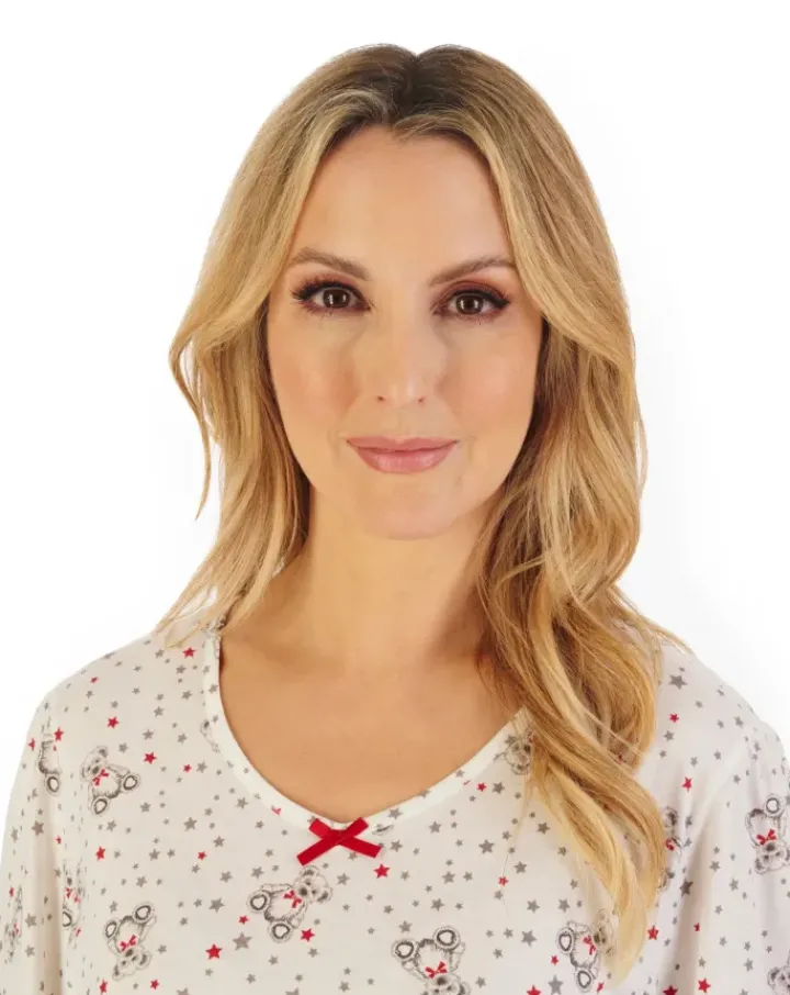 Teddy Print 40" Jersey Nightdress ND06115