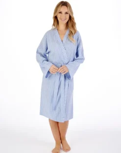 Textured Stripe 42" Kimono Wrap HC05204