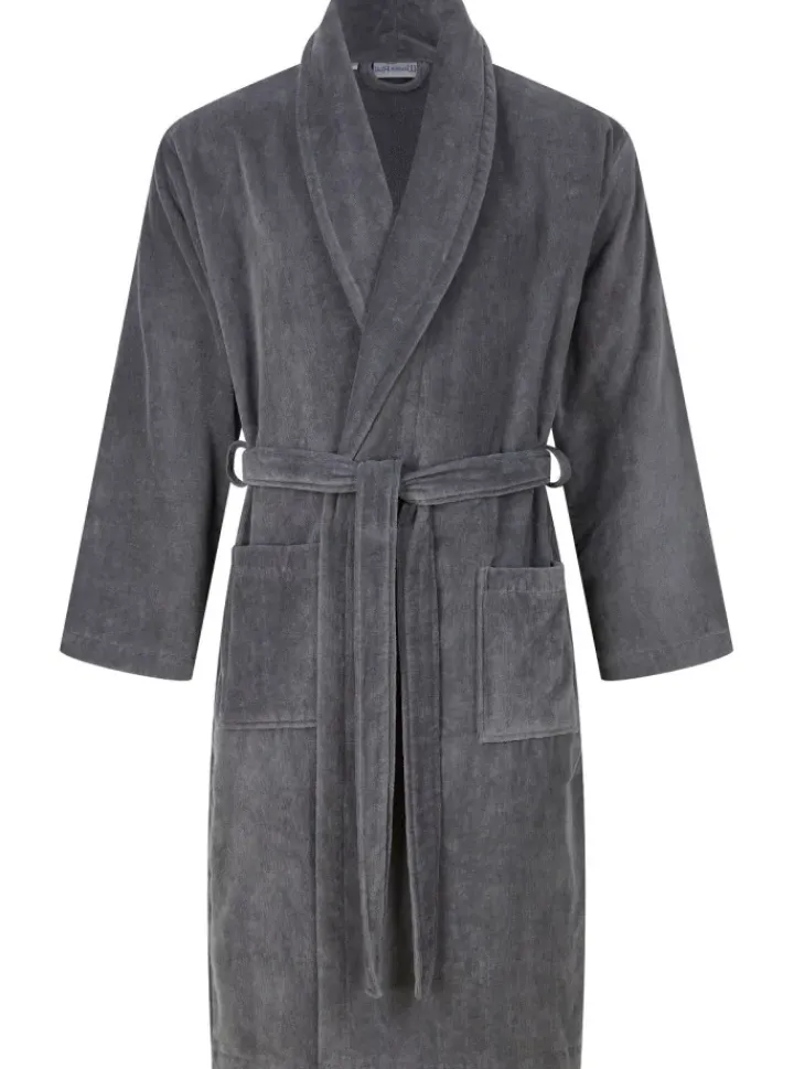 Towelling Velour 48" Shawl Collar Wrap WR66831