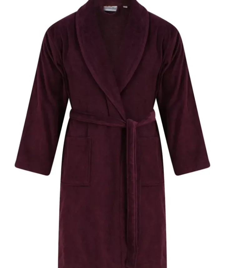 Towelling Velour 48" Shawl Collar Wrap WR66831