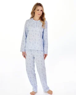 Trailing Floral Cotton Jersey Pyjama Set PJ04137