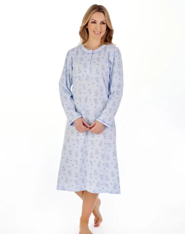 Trailing Floral 44" Jersey Nightdress ND04136