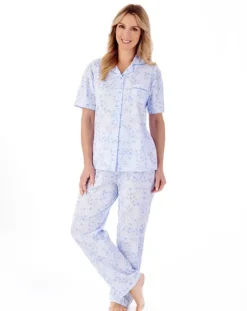 Trailing Floral Print Jersey Pyjama Set PJ01104