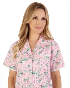 Tropical Flower Print Tailored Woven Pyjama PJ05223
