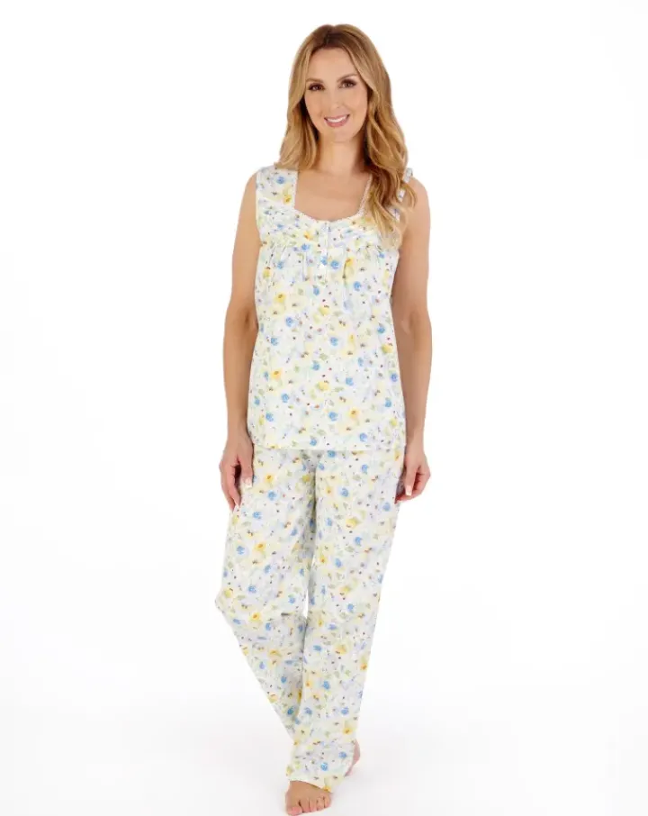 Watercolour Floral Woven Pyjama PJ05231