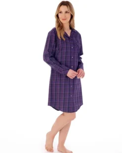 Woven Check 38" Nightshirt NS02220