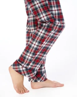 Woven Check Tartan Tailored Pyjama Set PJ04222