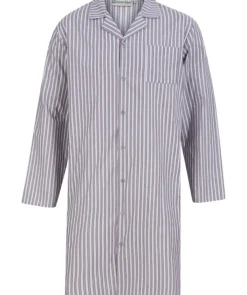 Woven Stripe 42" Button Through Nightshirt WR88825