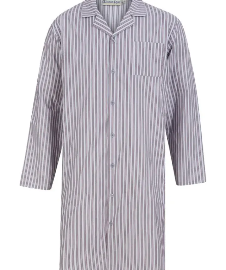 Woven Stripe 42" Button Through Nightshirt WR88825