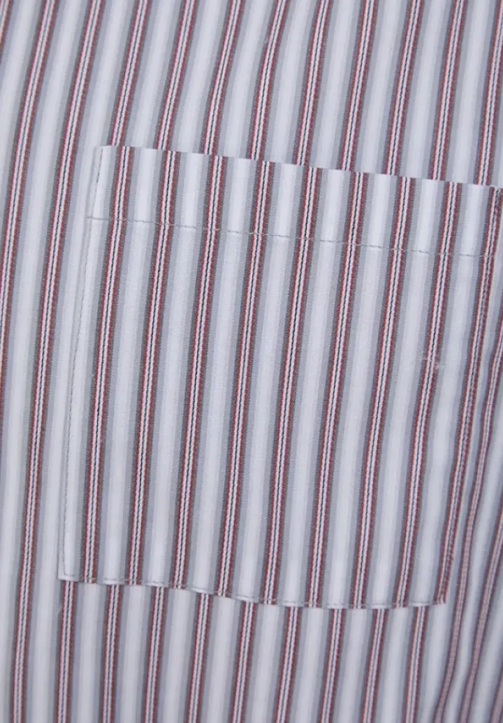 Woven Stripe 42" Button Through Nightshirt WR88825