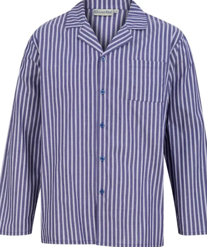 Woven Stripe Button Through Tailored Pyjama Set WR88826