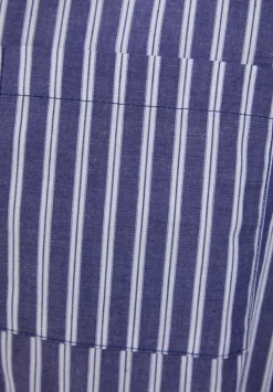Woven Stripe Button Through Tailored Pyjama Set WR88826