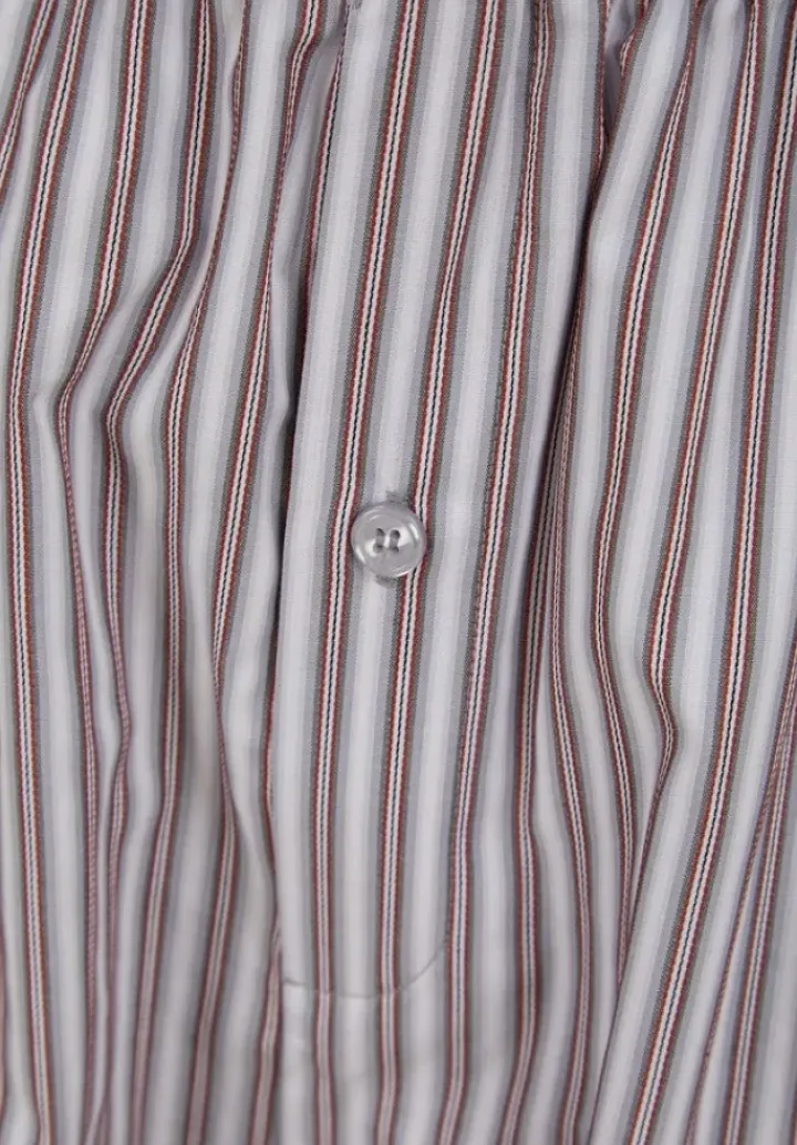 Woven Stripe Button Through Tailored Pyjama Set WR88826