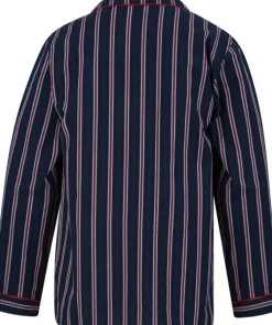 Woven Stripe Button Through Tailored Pyjama WR66802