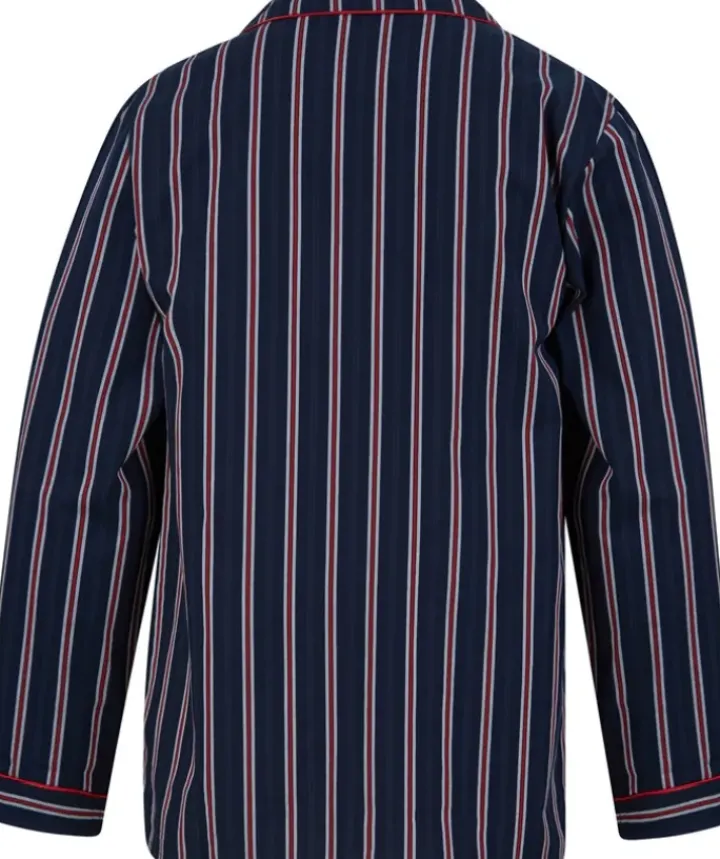 Woven Stripe Button Through Tailored Pyjama WR66802